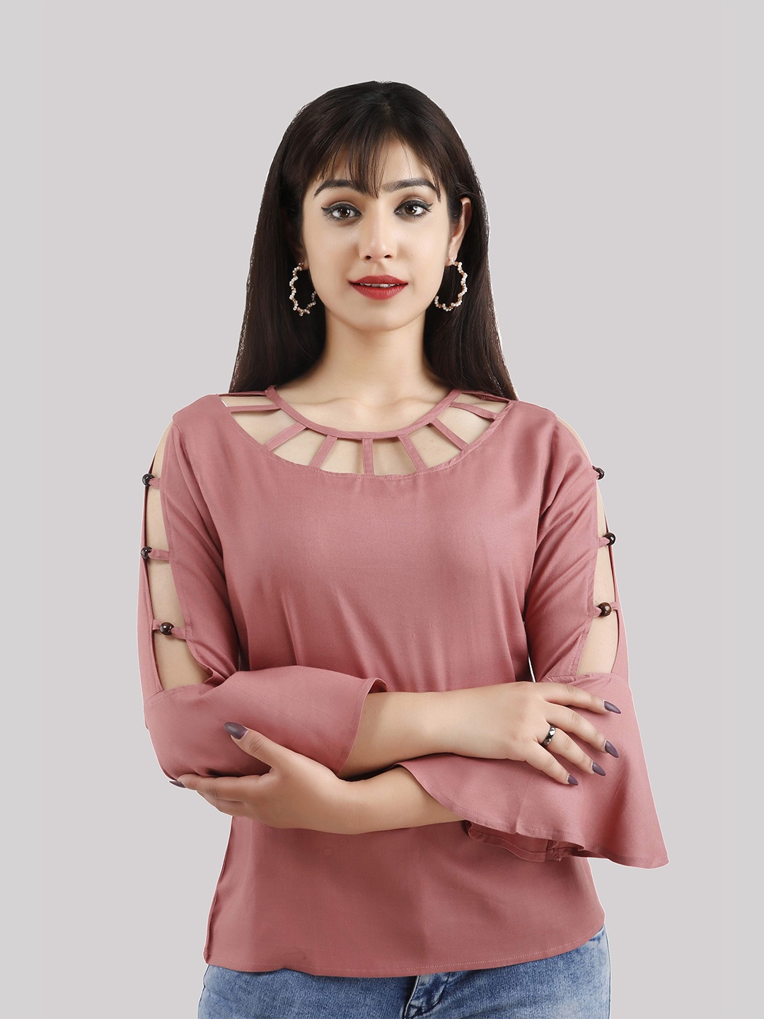 

Fab Star Pink Solid Top