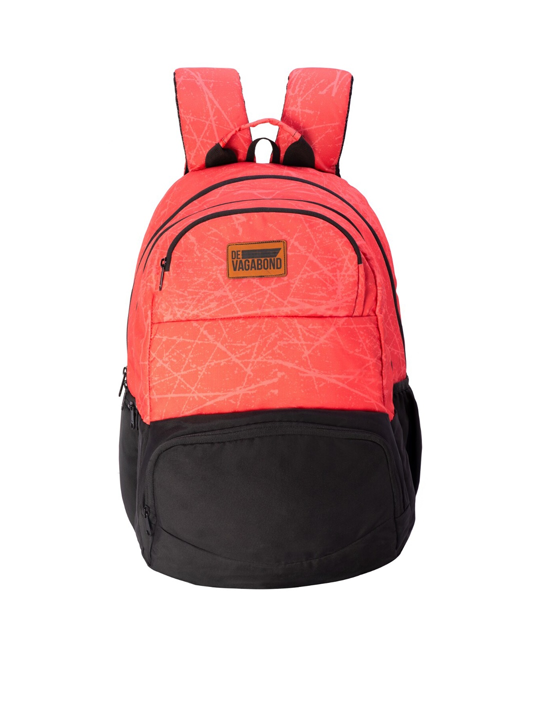 

DEVAGABOND Unisex Colourblocked Backpack, Red