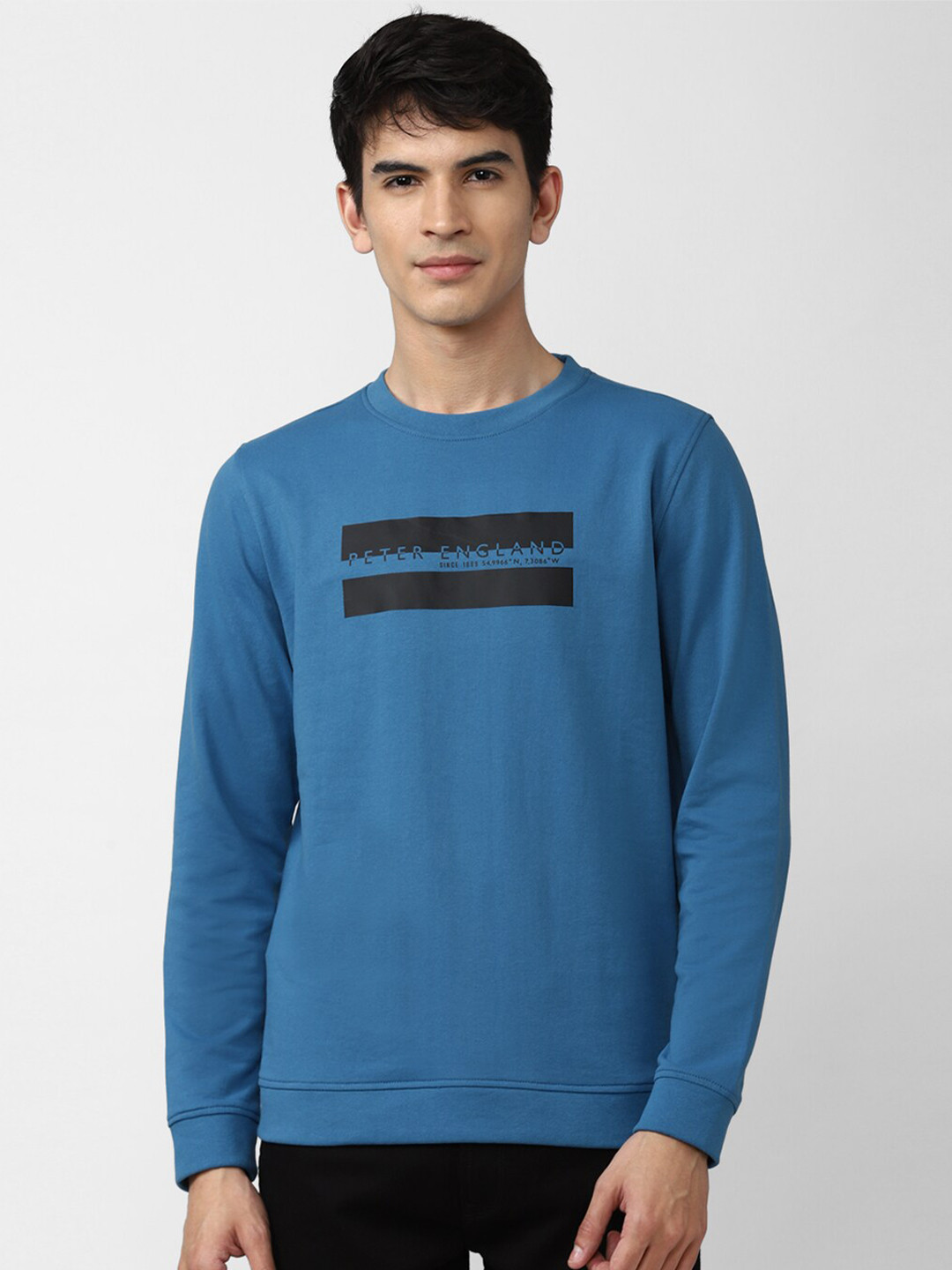 

Peter England Casuals Men Blue Pullover Sweatshirt