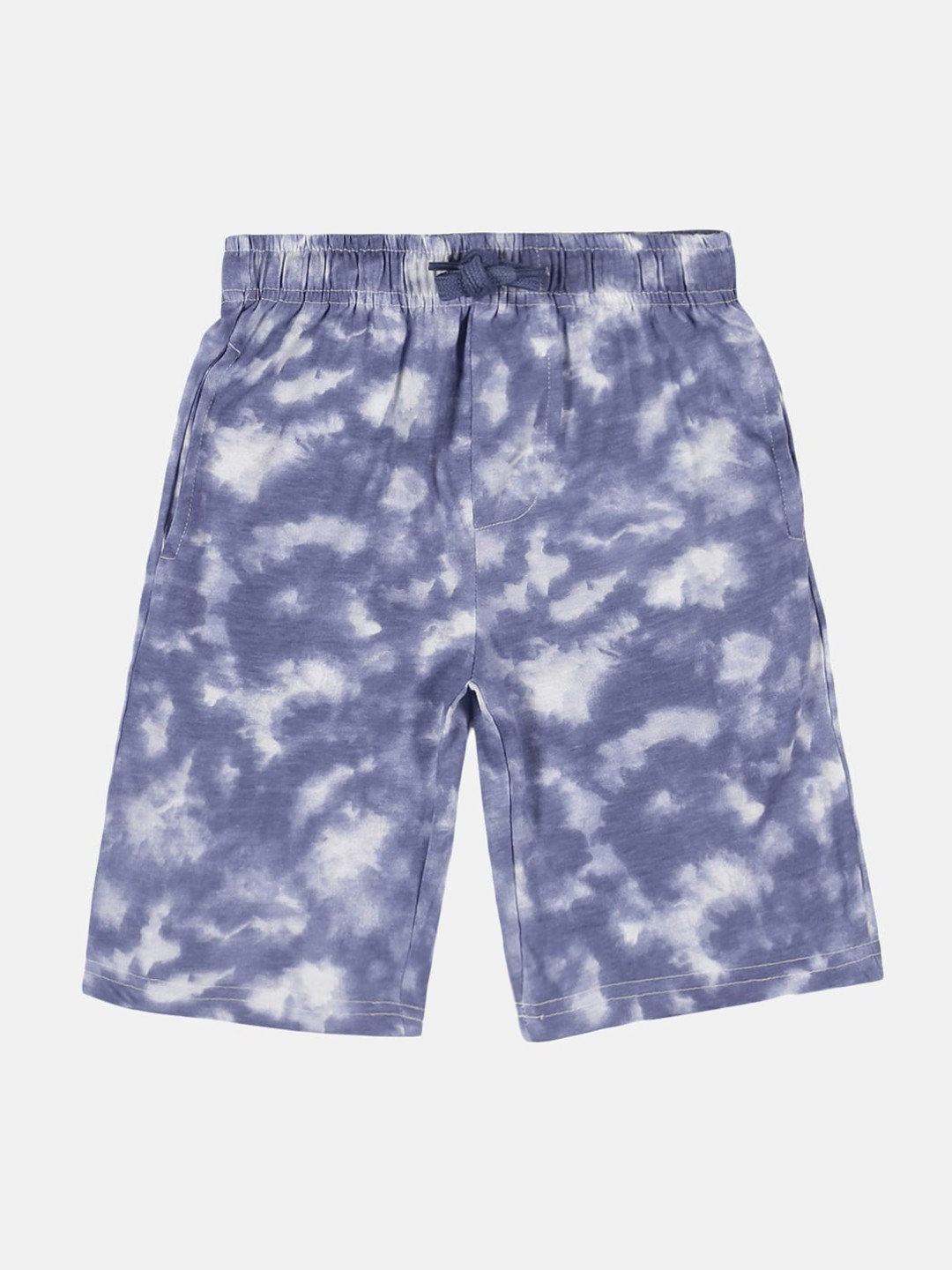 

KiddoPanti Boys Pure Cotton Tie & Dyed Shorts, Blue