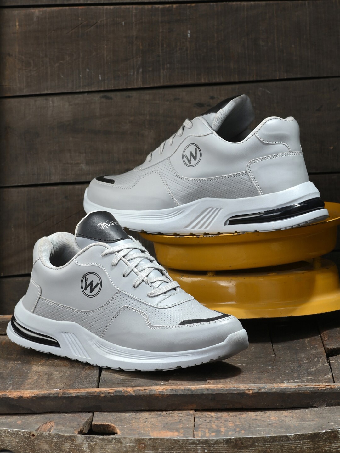 

mr wonker Men Running Shoes, Grey