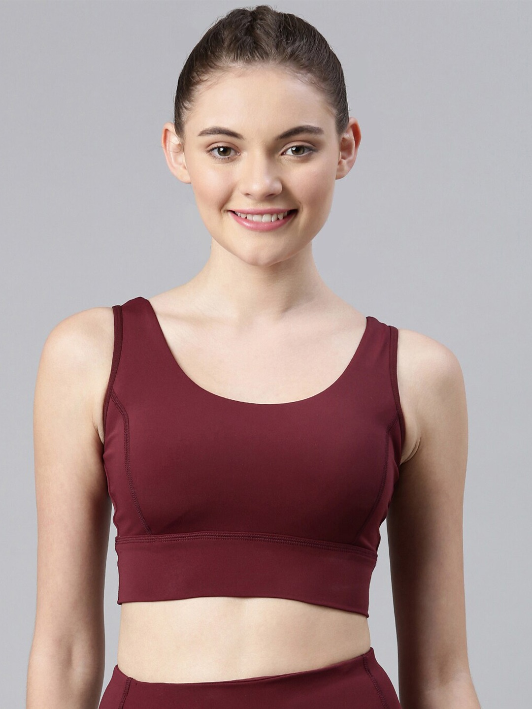 

Enamor Dry Fit Sports Anti Microbial Bra, Maroon