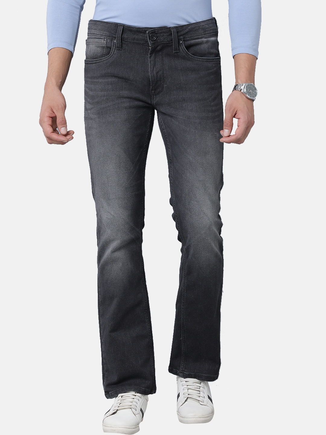 

Voi Jeans Men Black Skinny Fit Light Fade Jeans
