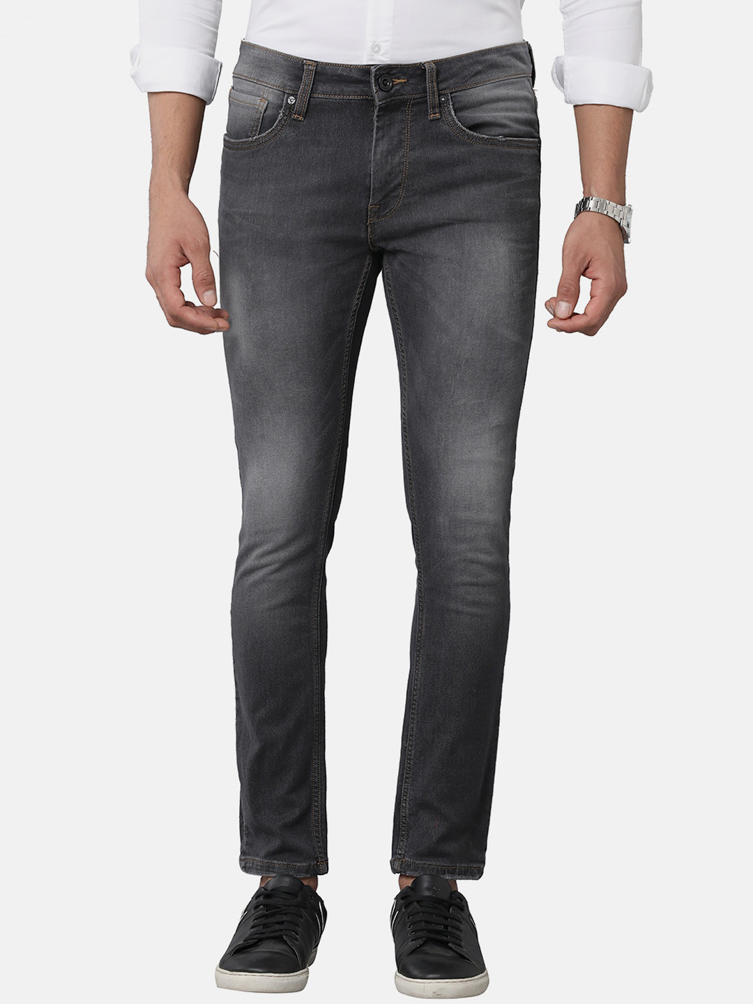 

Voi Jeans Men Black Skinny Fit Light Fade Jeans
