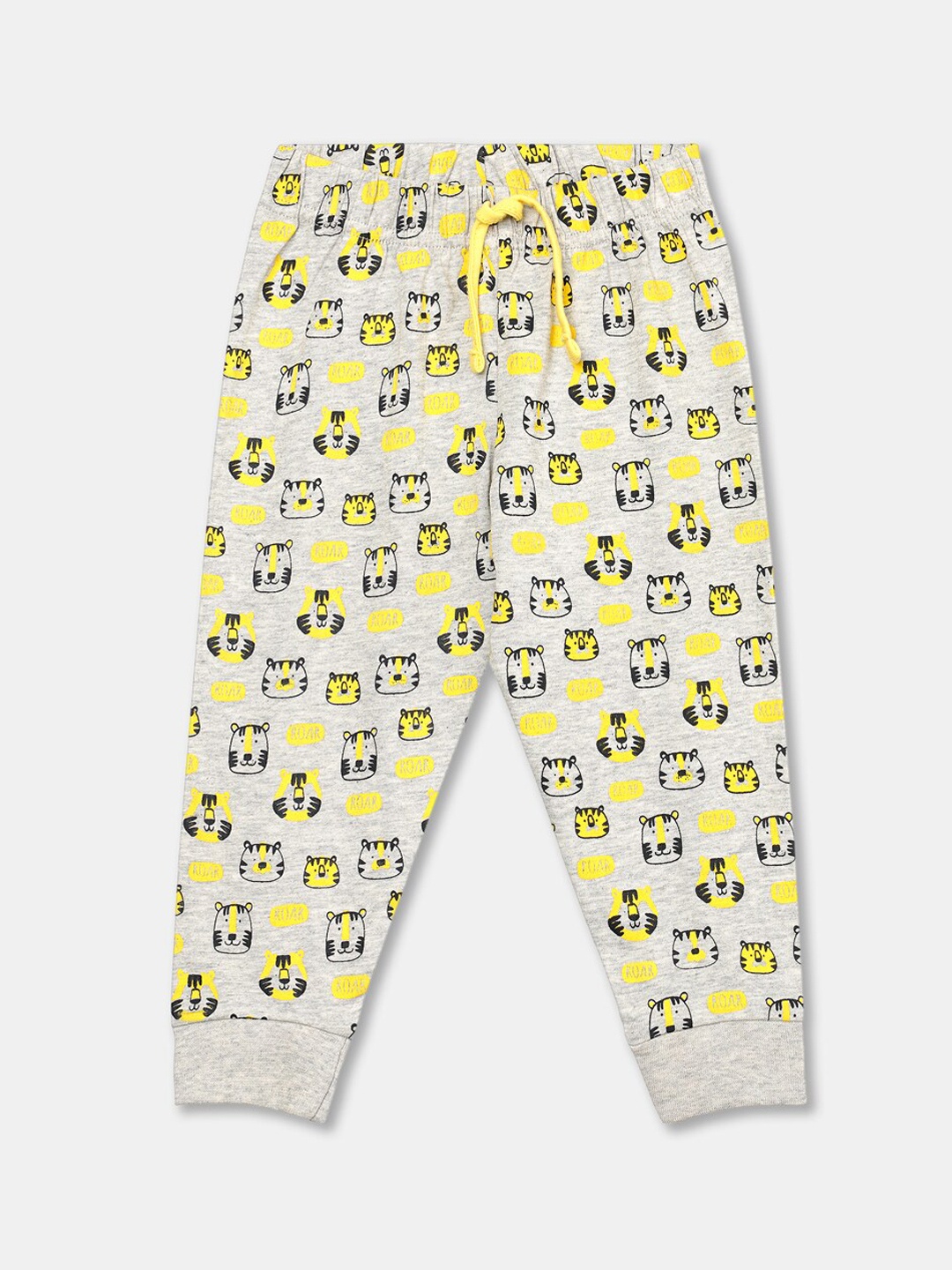 

R&B Infant Boys Grey Printed Cotton Drawstring Joggers