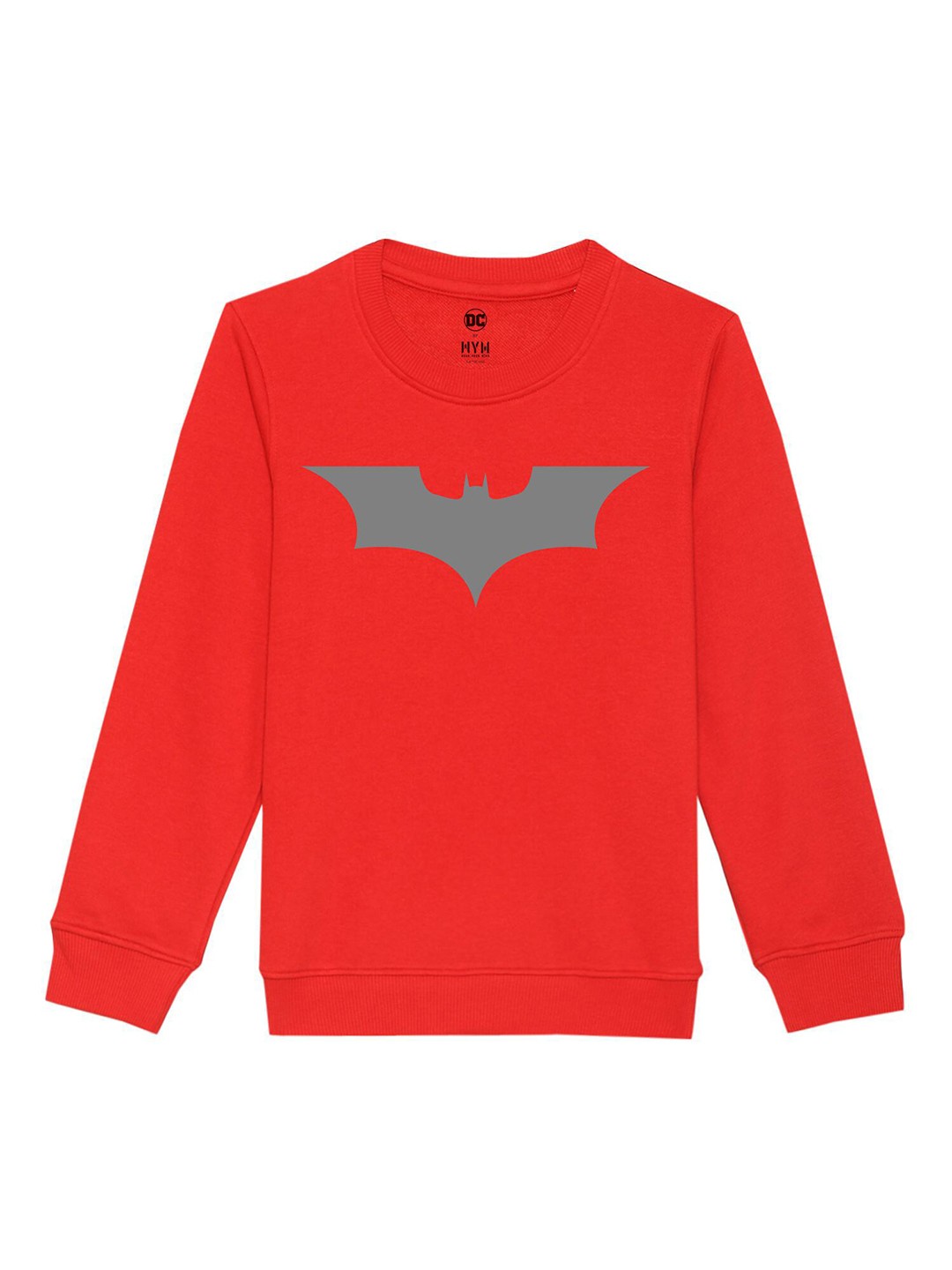 

DC by Wear Your Mind Unisex Kids Red Printed Sweatshirt