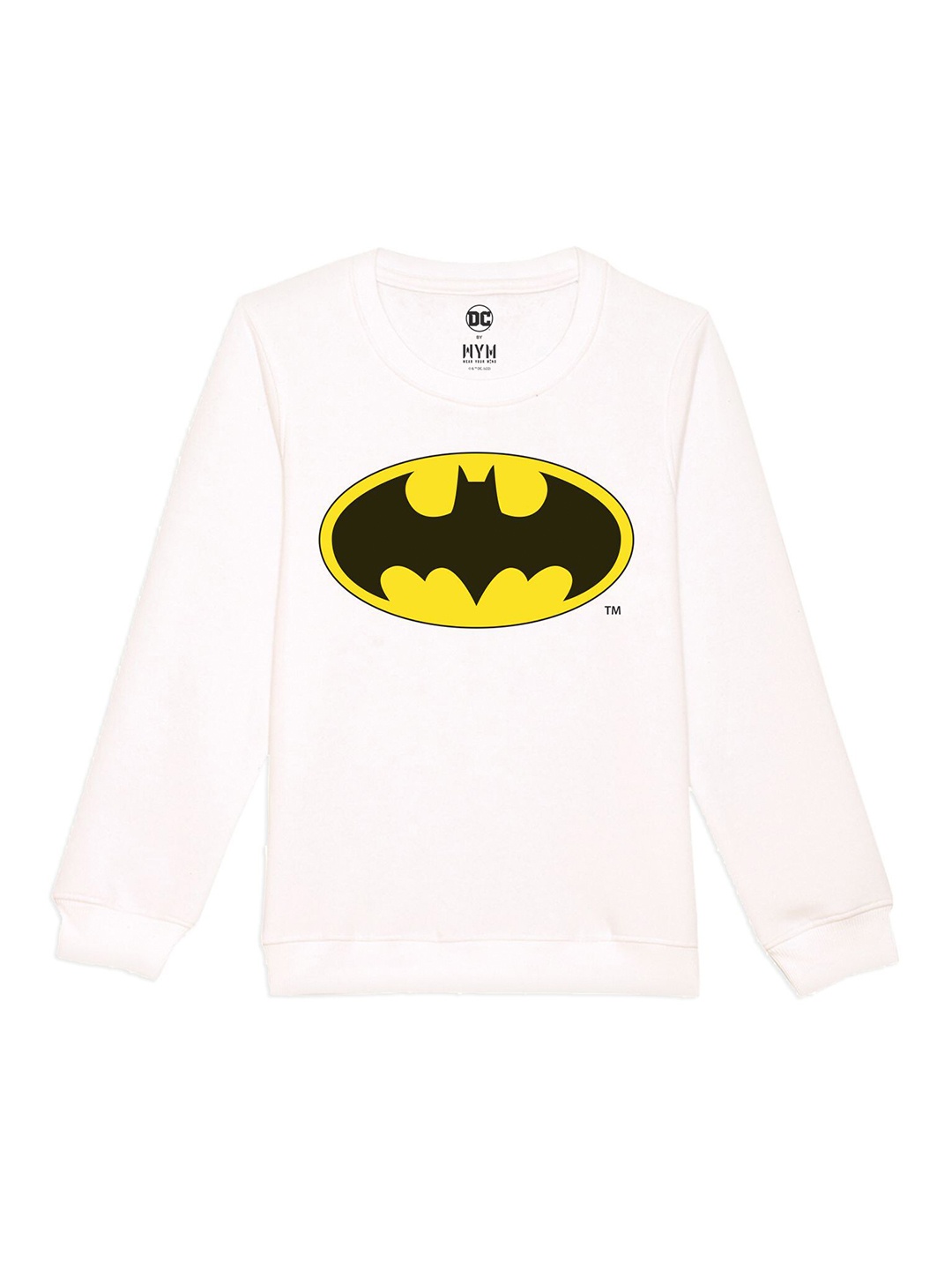 

DC by Wear Your Mind Unisex Kids White Printed Sweatshirt