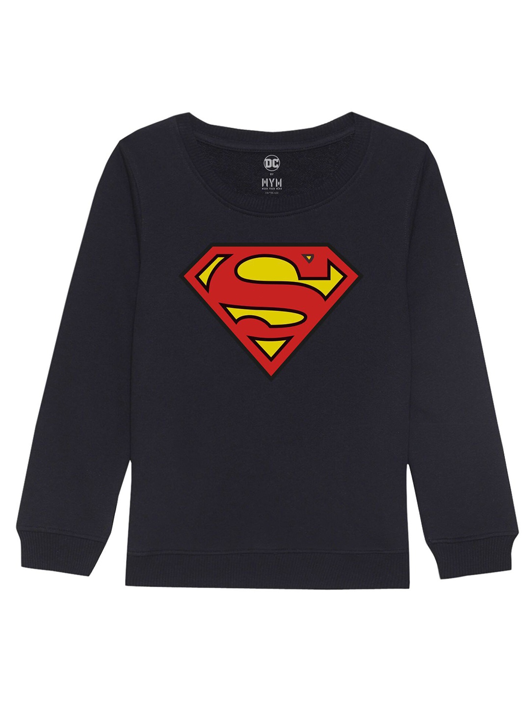 

DC by Wear Your Mind Unisex Kids Navy Blue Printed Sweatshirt