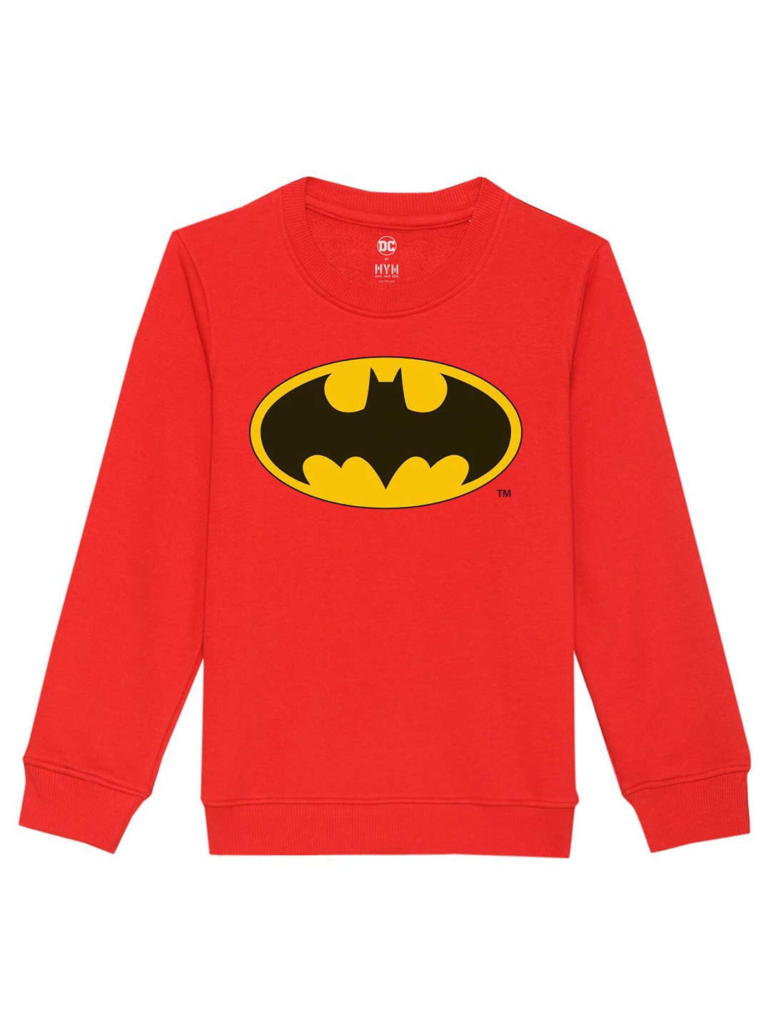 

DC by Wear Your Mind Unisex Kids Red Printed Sweatshirt