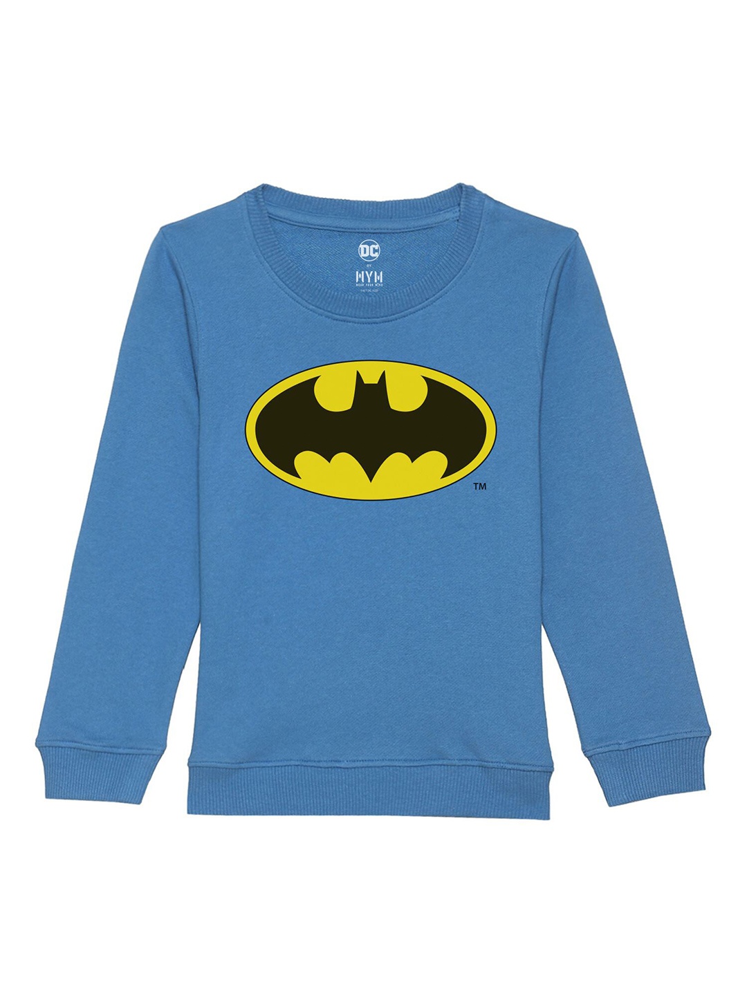 

DC by Wear Your Mind Unisex Kids Blue Printed Sweatshirt