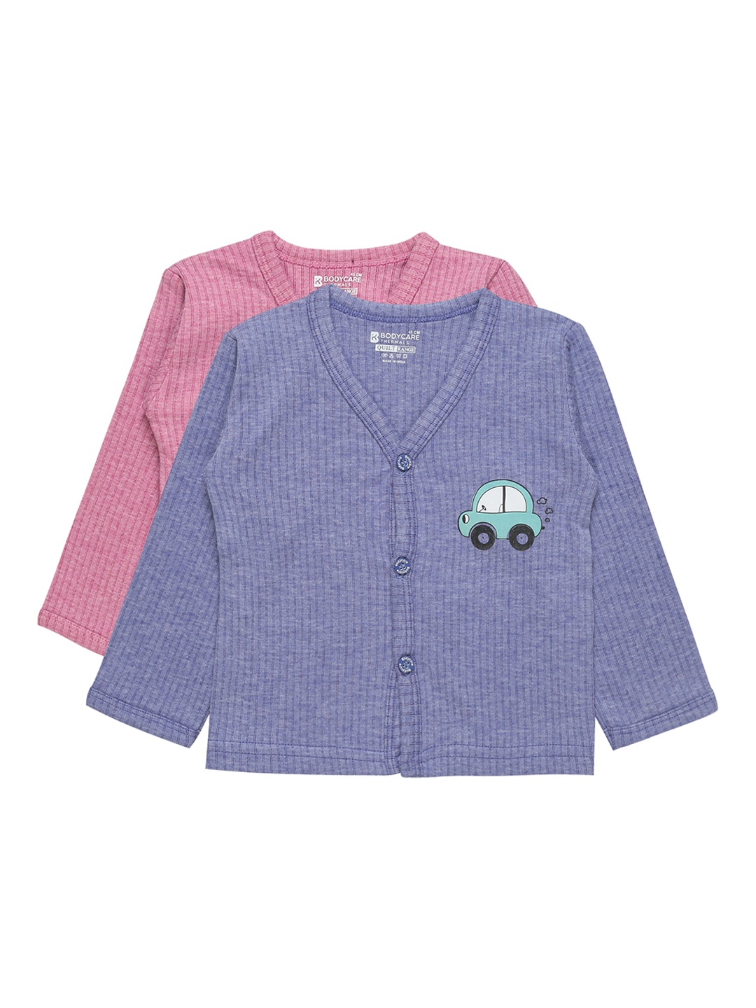 

Bodycare Kids Infants Pack Of 2 Blue & Fuchsia Cotton Thermal Tops