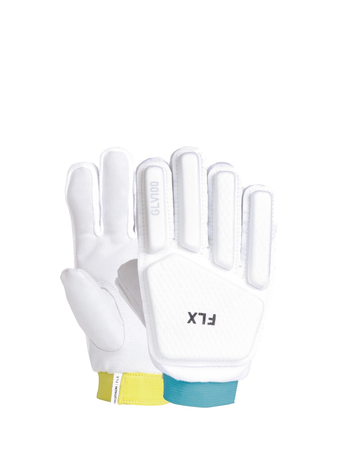 

FLX By Decathlon Kids White Right Handed Batting Foam Cricket Gloves