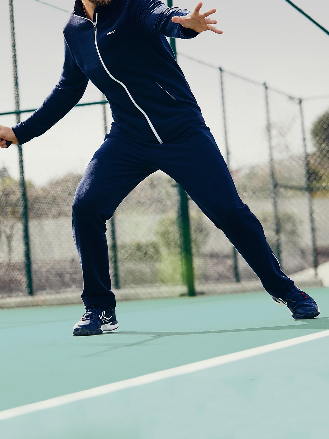 

Artengo By Decathlon Men Navy-Blue Solid Track Pant