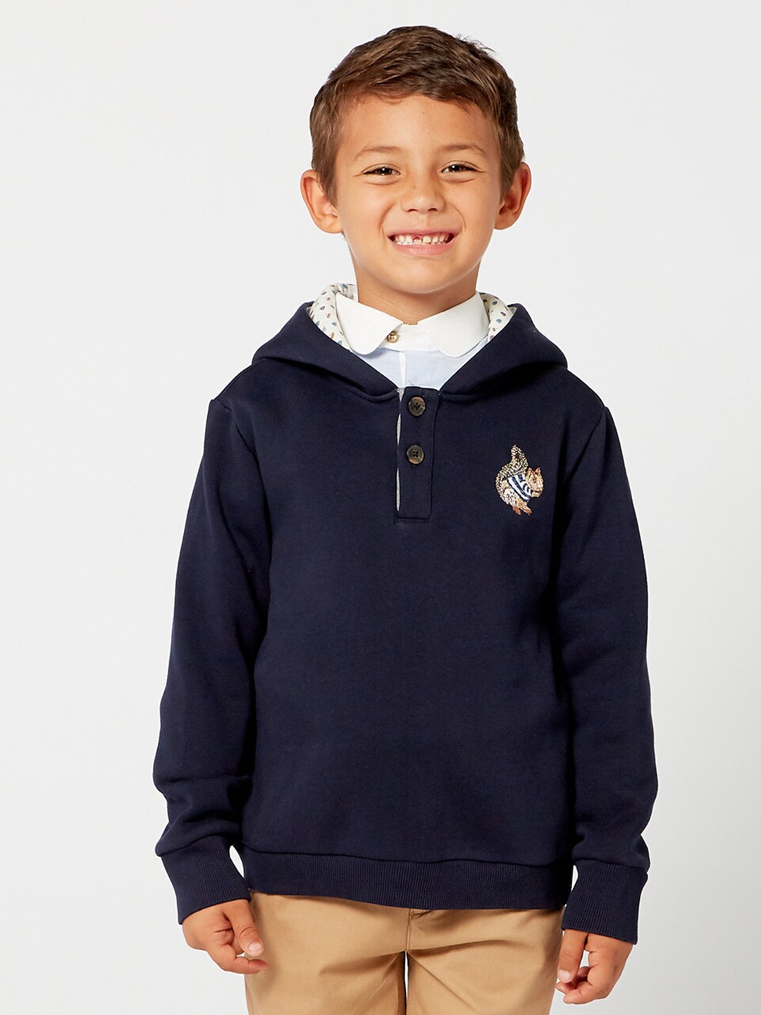 

One Friday Boys Blue Hooded Sweatshirt