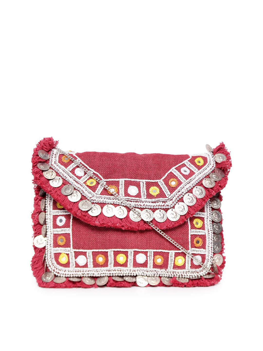 

ASTRID Maroon Structured Sling Bag