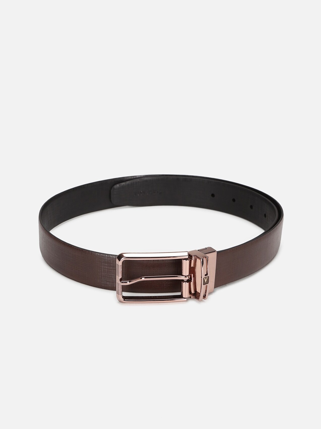 

Van Heusen Men Textured Leather Belt, Black