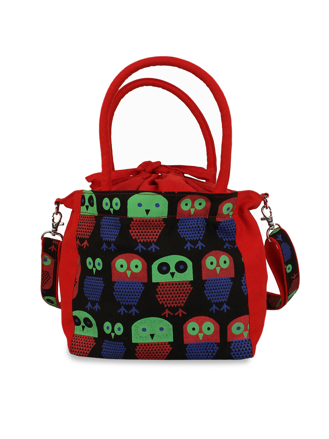 

Anekaant Printed Structured Sling Bag, Red