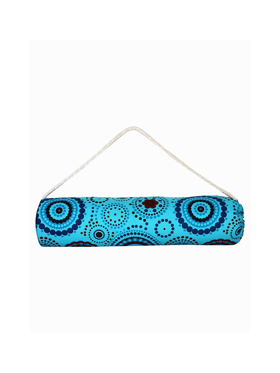 

Anekaant Blue Printed Canvas Yoga Mat Bag