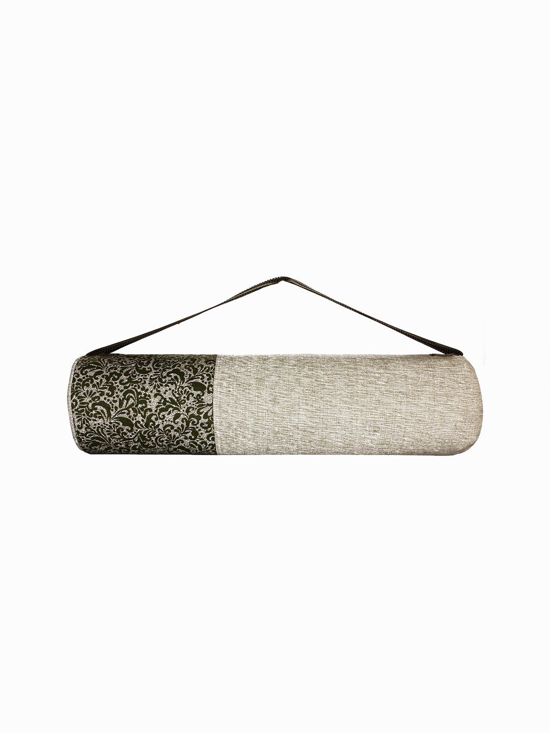 

Anekaant Beige Printed Canvas Yoga Mat Bag