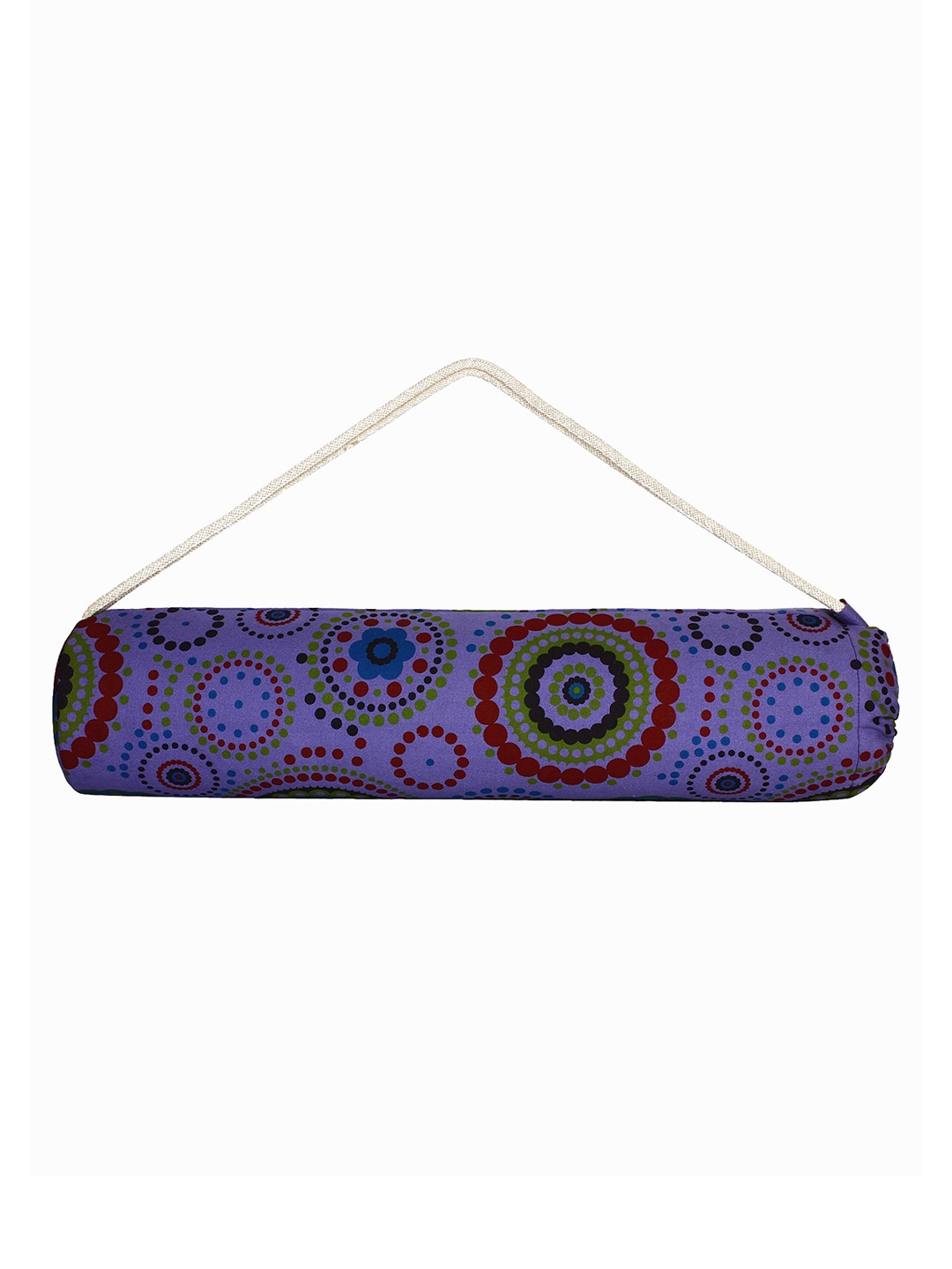

Anekaant Purple Printed Canvas Yoga Mat Bag