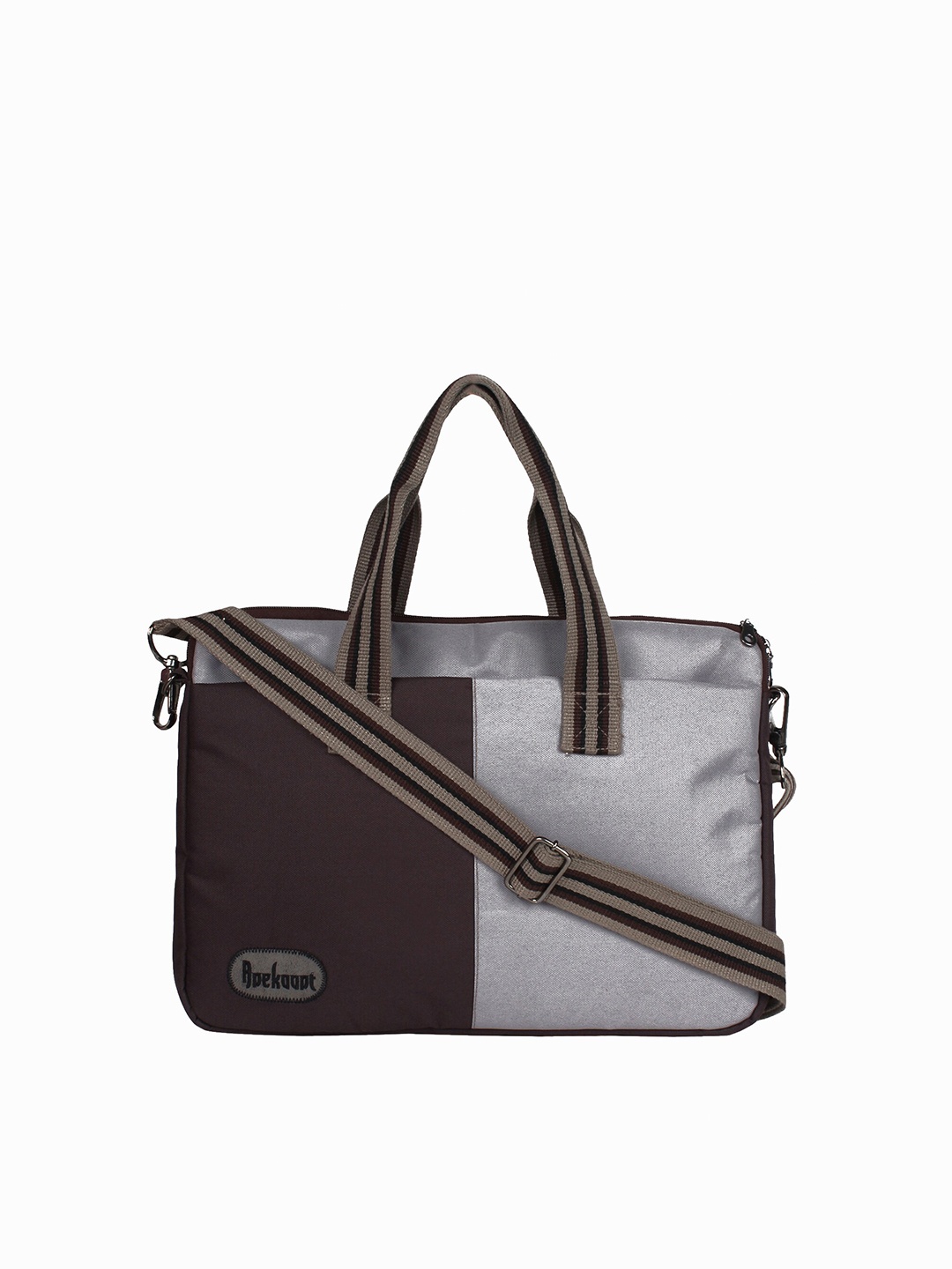 

Anekaant Women Colourblocked Laptop Bag, Brown