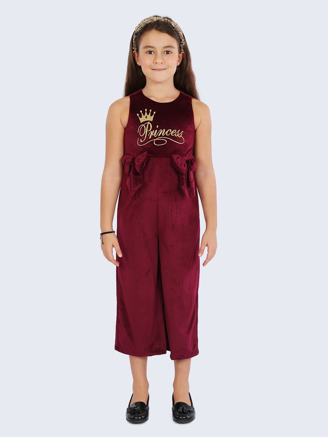 

One Friday Girls Culotte Jumpsuit, Maroon