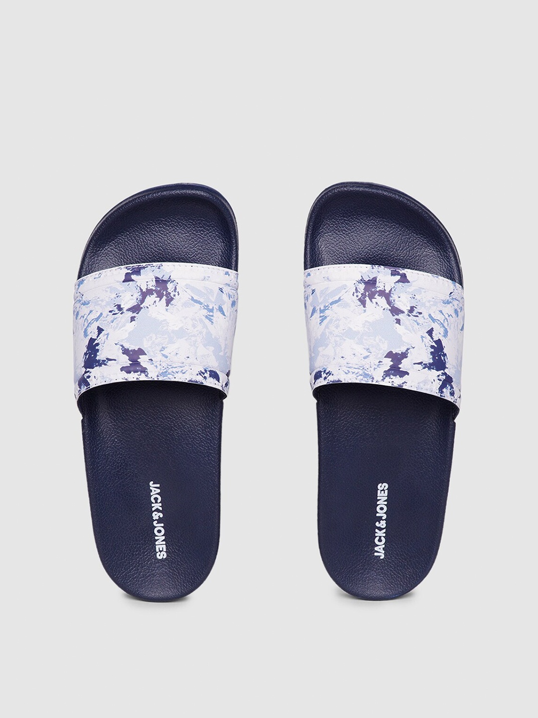 

Jack & Jones Men Printed Sliders, Blue
