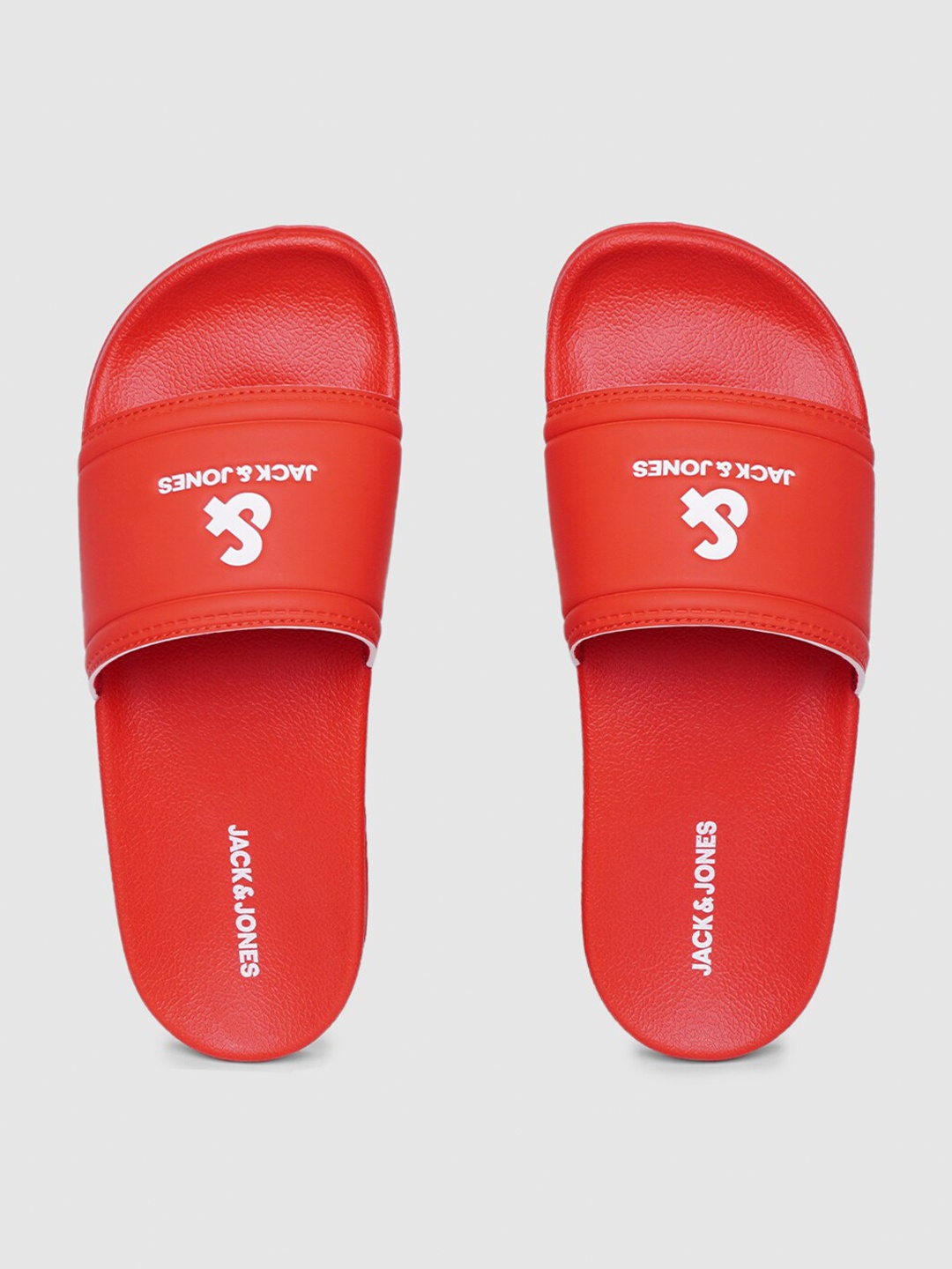 

Jack & Jones Men Printed Sliders, Red