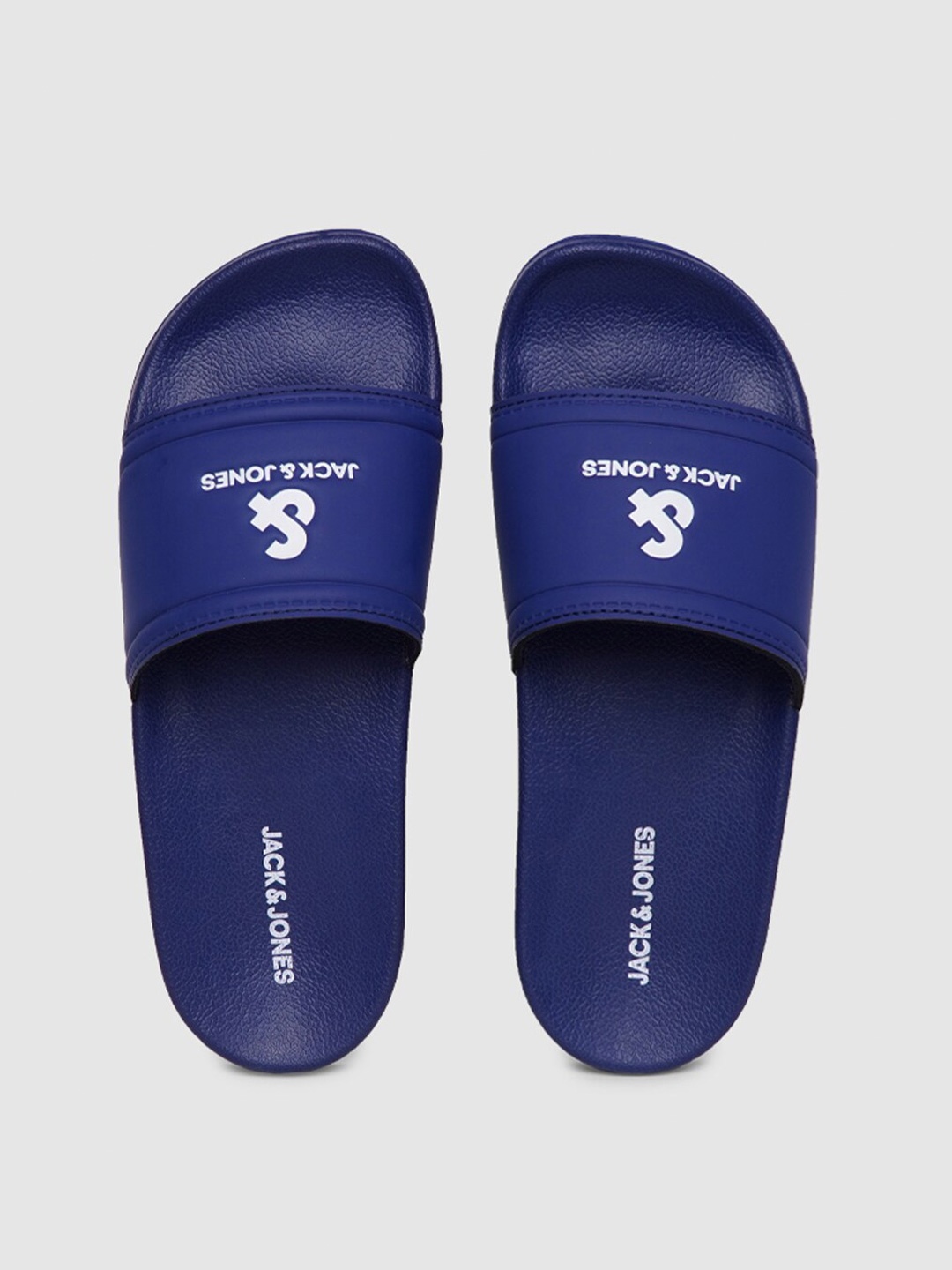 

Jack & Jones Men Printed Sliders, Blue