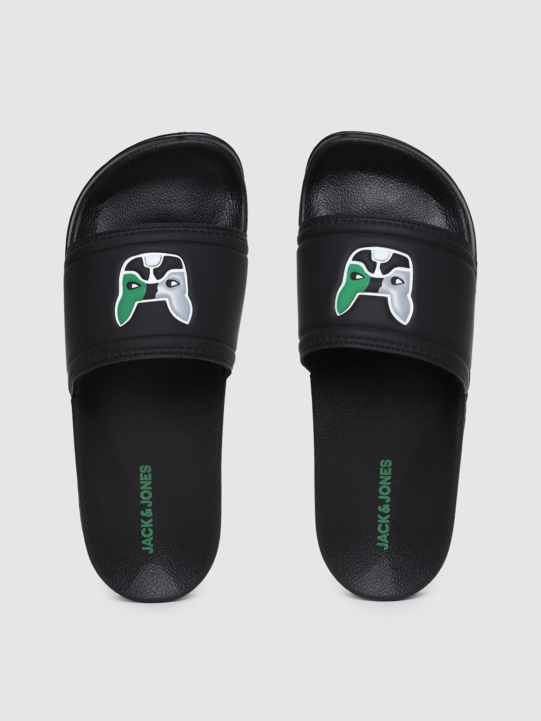 

Jack & Jones Men Printed Sliders, Black