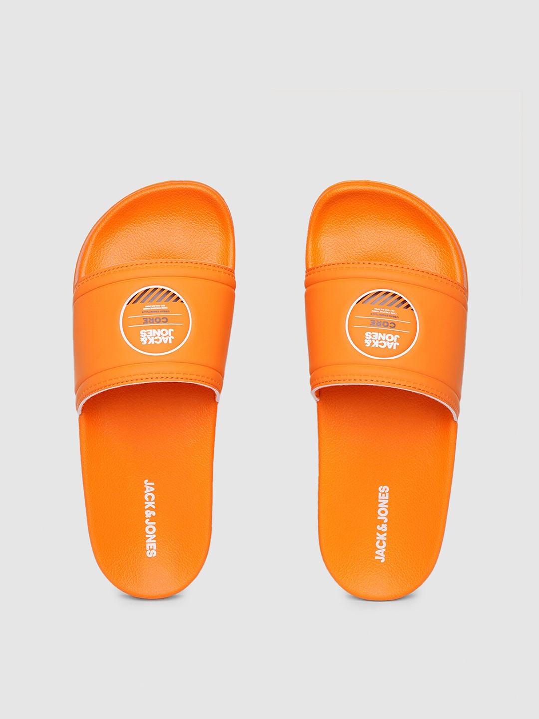 

Jack & Jones Men Printed Sliders, Orange