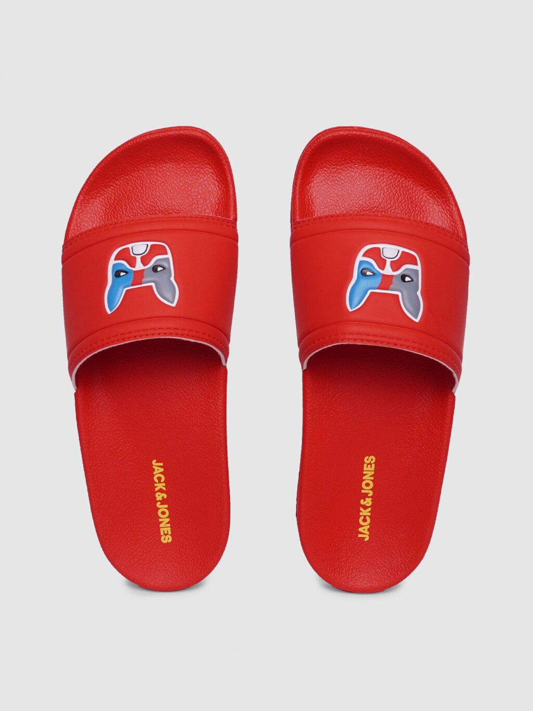 

Jack & Jones Men Printed Sliders, Red