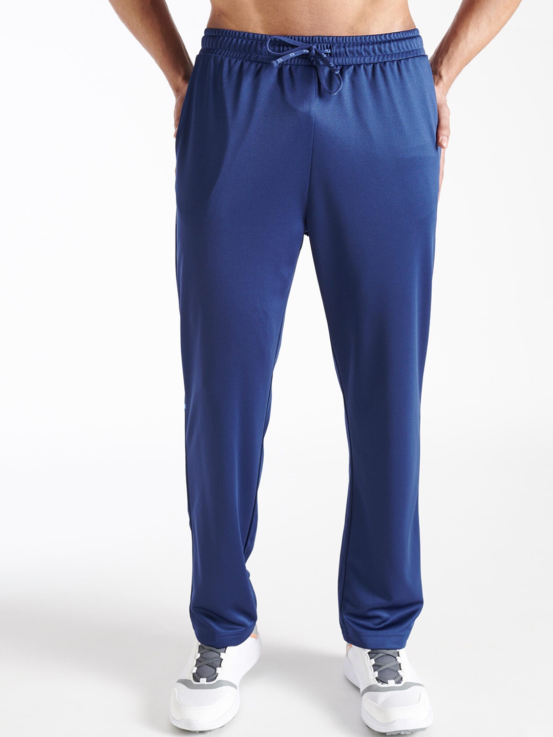 

FLX By Decathlon Men Blue Solid Drawstring Track Pants