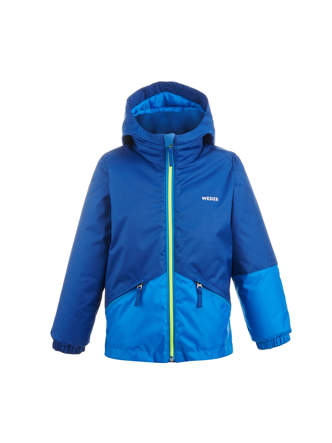 

WEDZE By Decathlon Kids Blue Solid Polyester Hooded Jacket