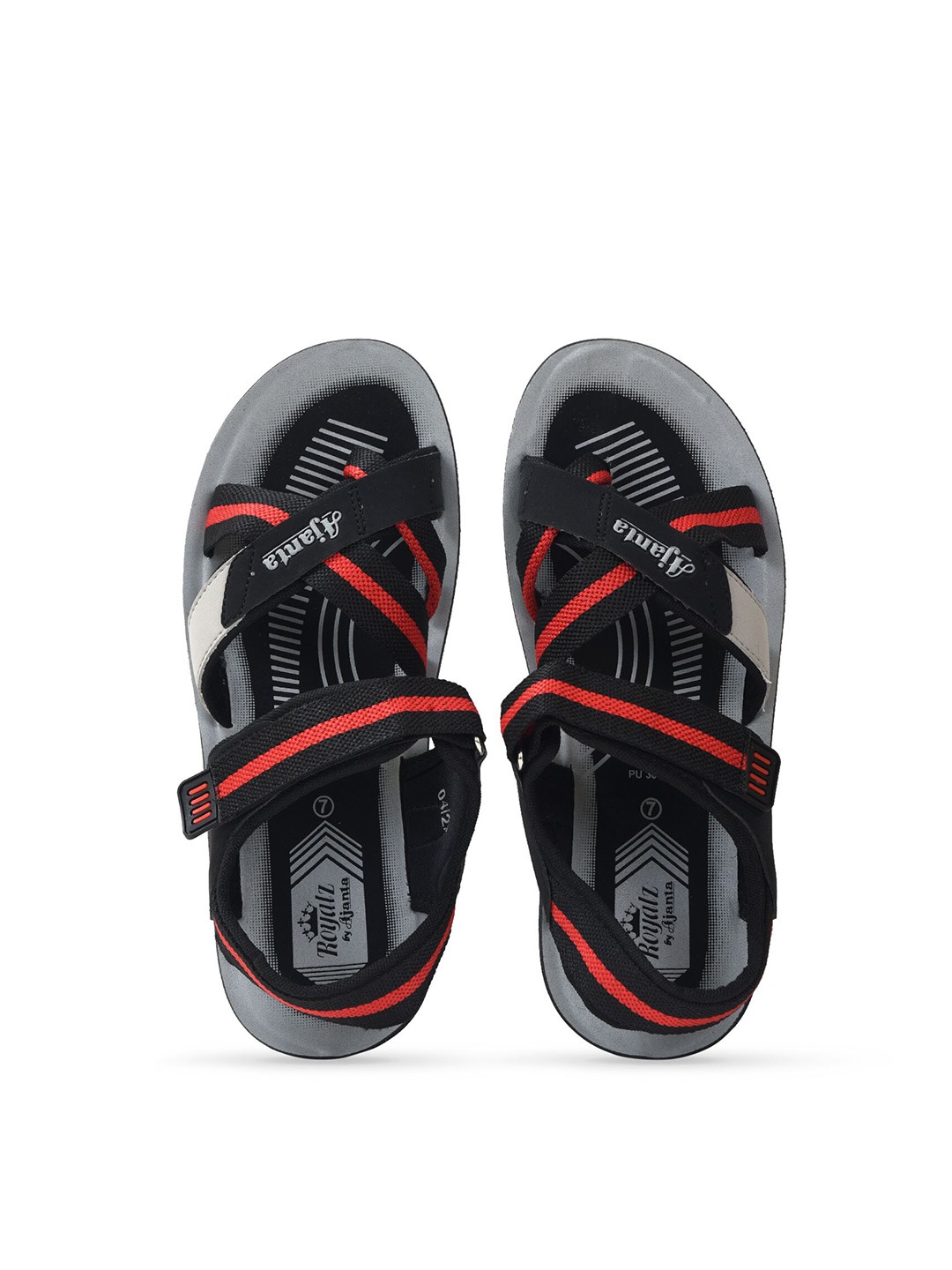 

Ajanta Men Comfort Sandals, Black