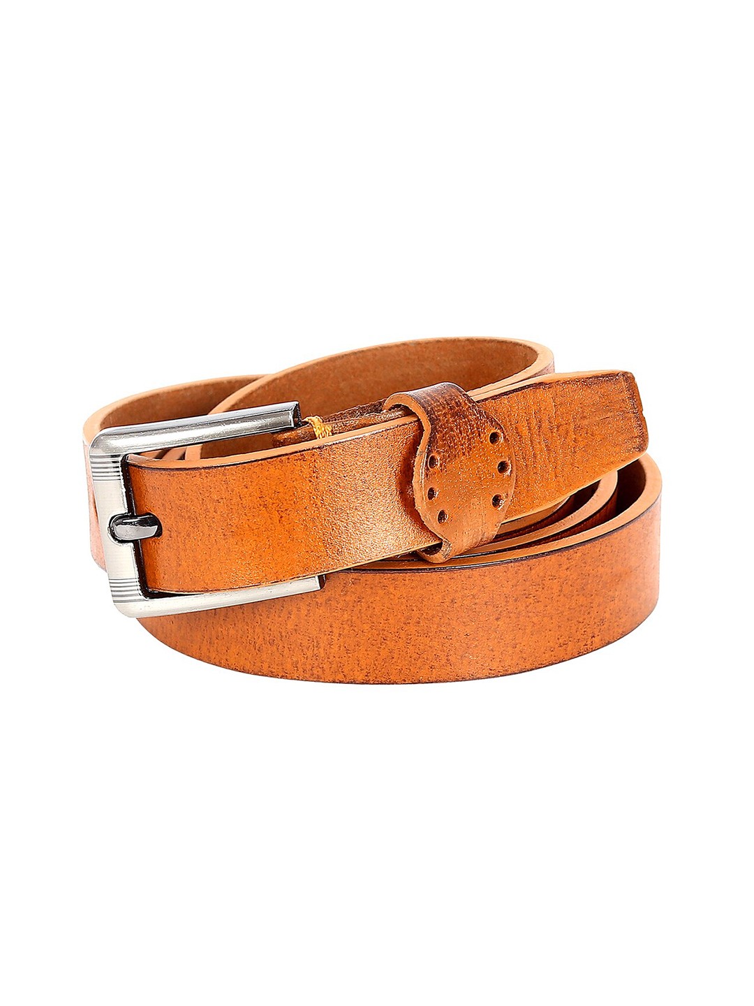 

Leather World Women Leather Belt, Orange
