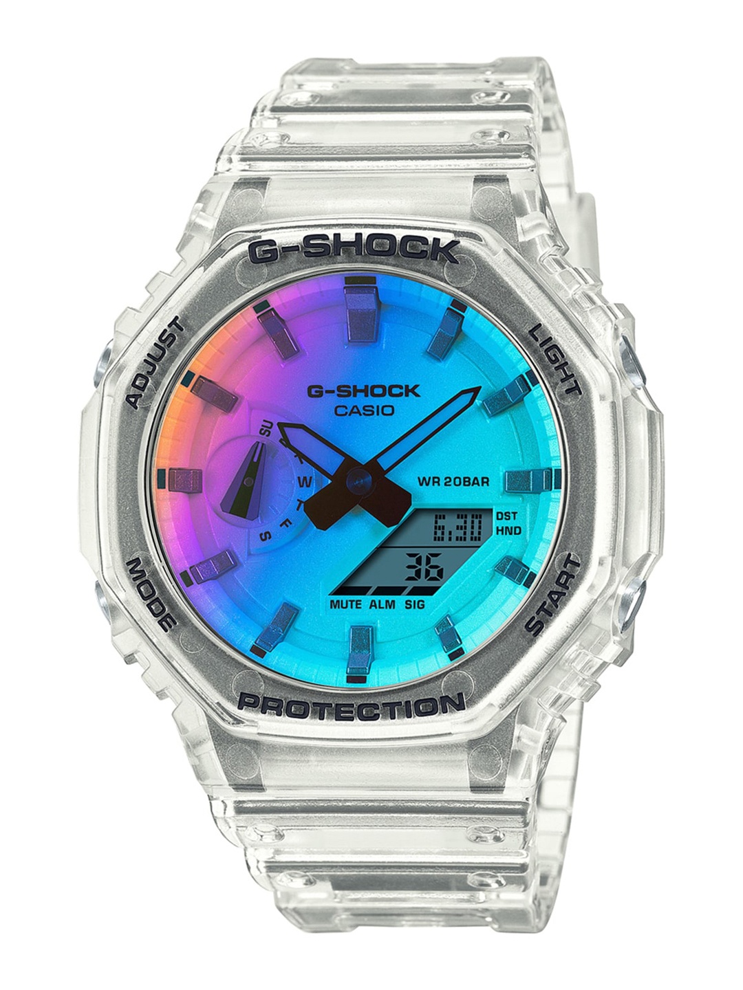 

CASIO Men Printed Dial & Bracelet Style Straps Analogue and Digital Watch G1266, Multi
