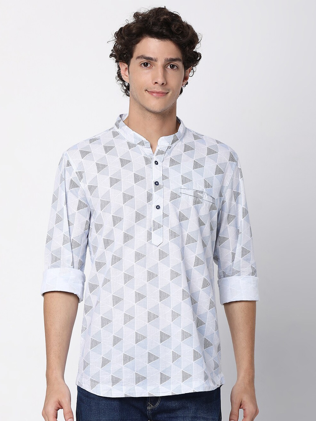 

SPYKAR Men Blue Classic Slim Fit Checked Casual Shirt