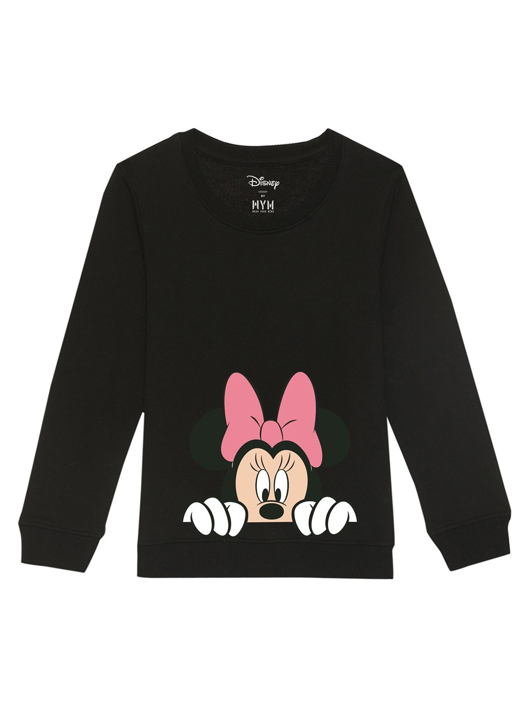 

Disney by Wear Your Mind Girls Black Printed Sweatshirt