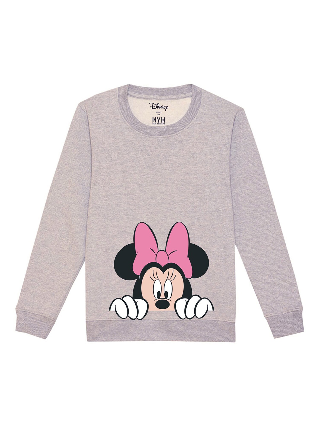 

Disney by Wear Your Mind Girls Grey Printed Sweatshirt