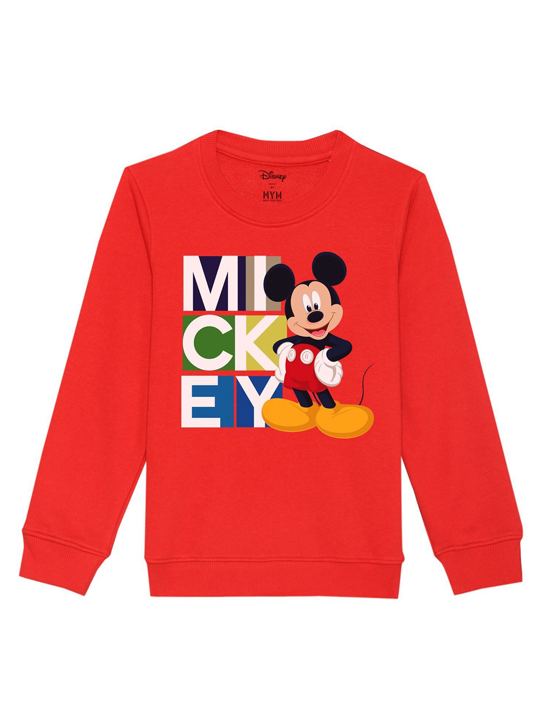 

Disney by Wear Your Mind Kids Red Printed Sweatshirt