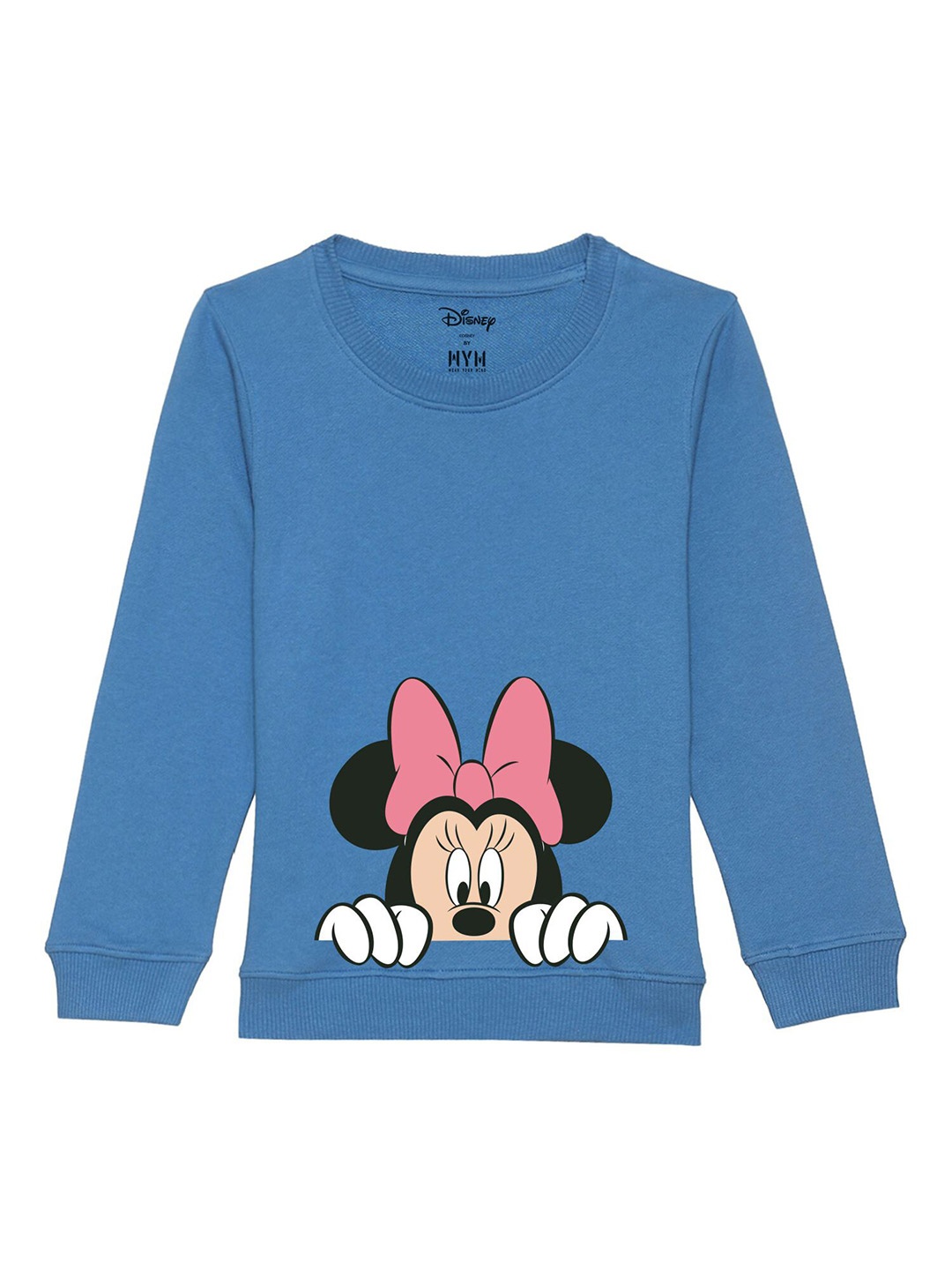 

Disney by Wear Your Mind Girls Blue Printed Sweatshirt