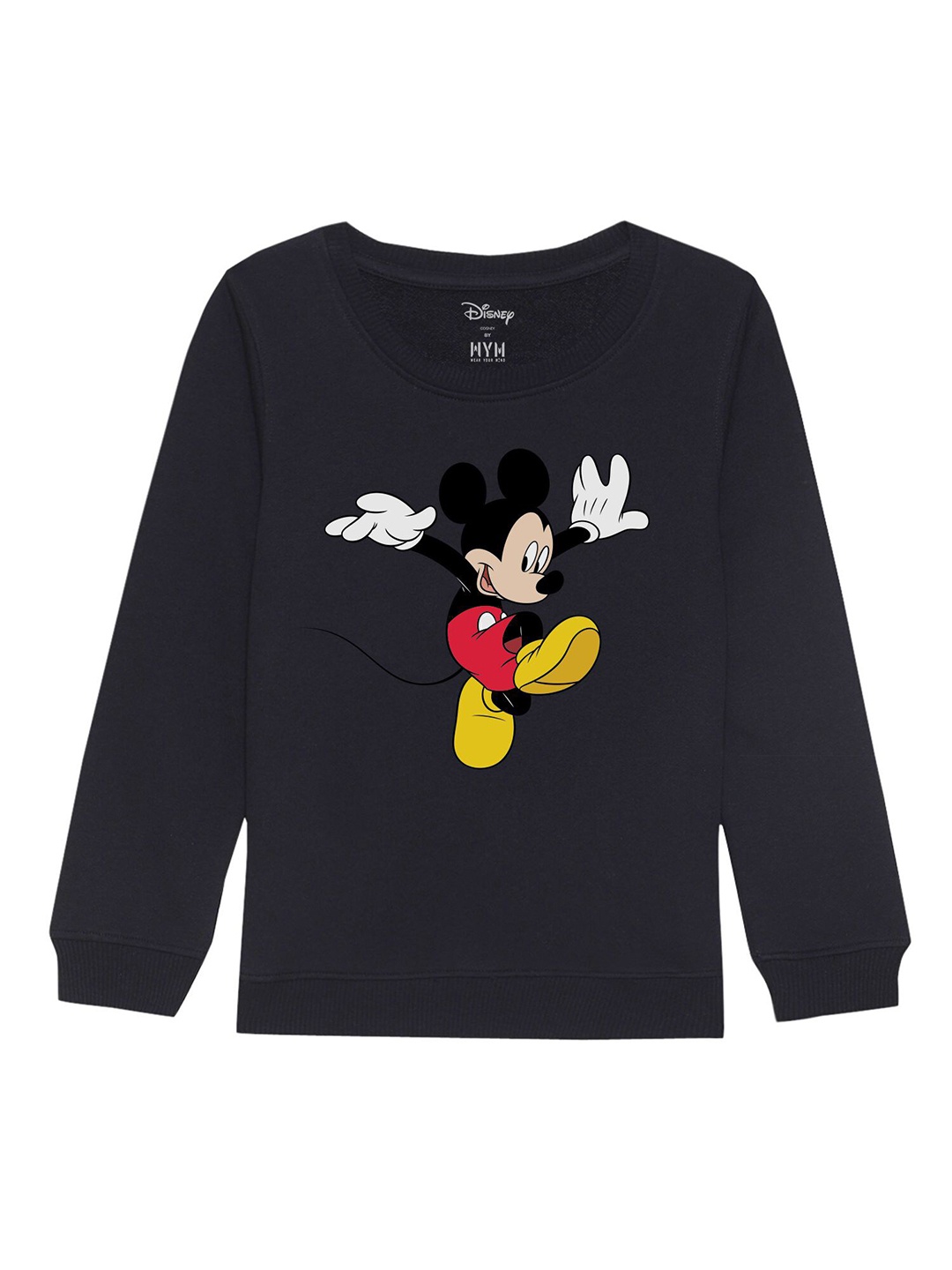 

Disney by Wear Your Mind Kids Black Printed Sweatshirt