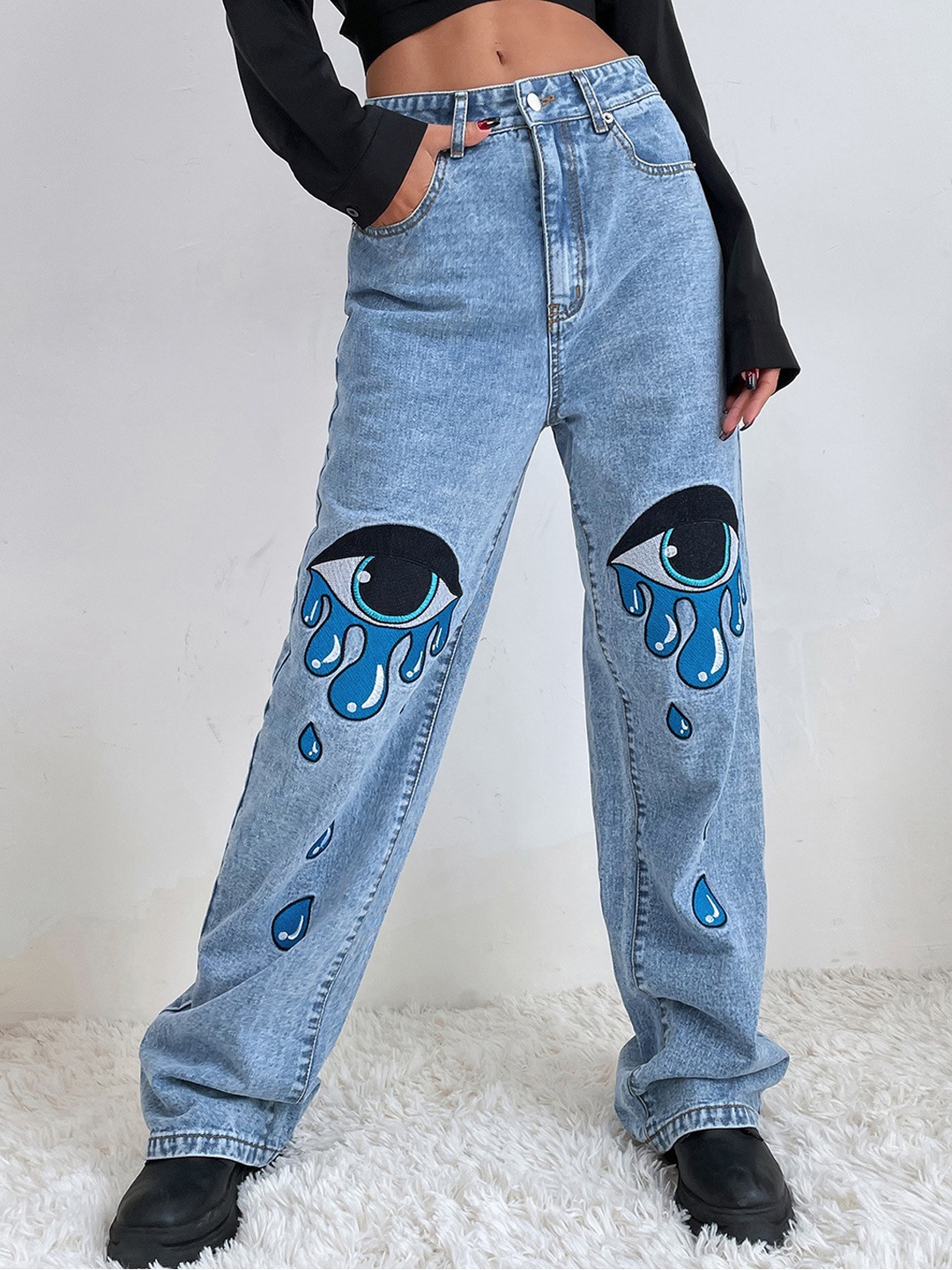 

BoStreet Women Blue Light Fade Jeans