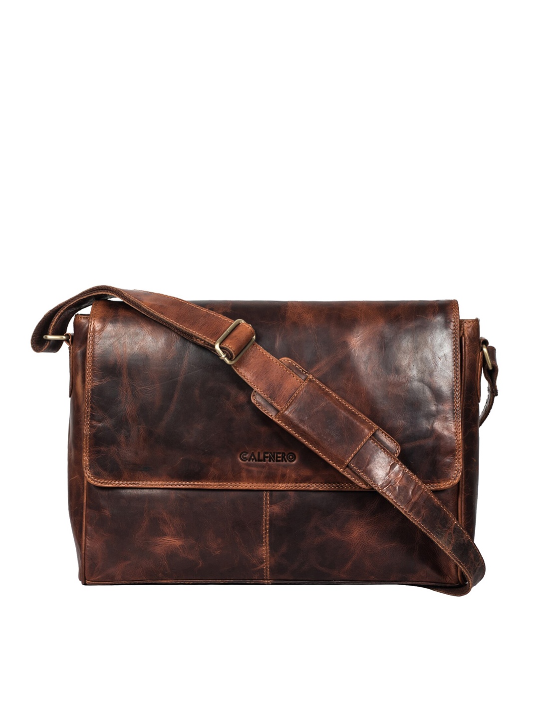 

CALFNERO Men Maroon & Brown Messenger Bag