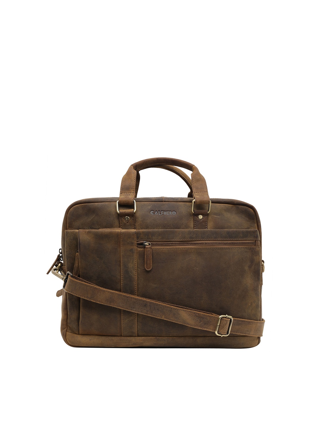 

CALFNERO Men Brown Messenger Bag