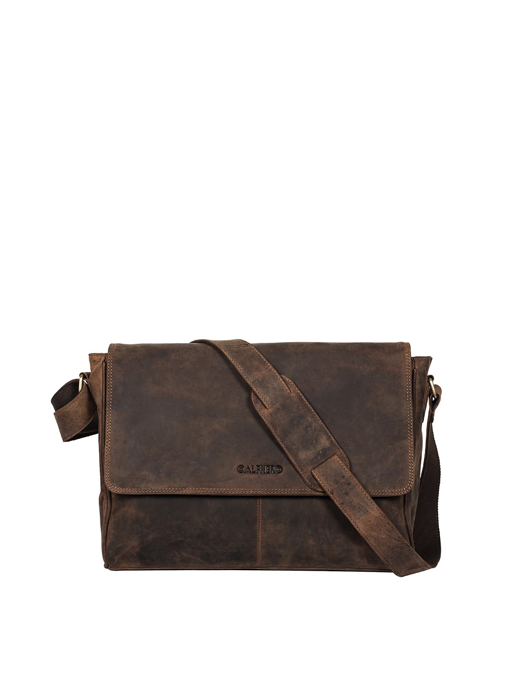 

CALFNERO Men Brown Messenger Bag