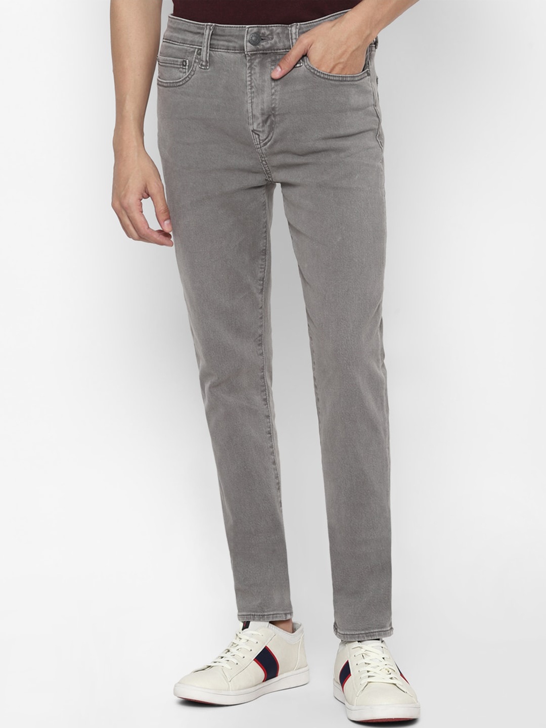 

AMERICAN EAGLE OUTFITTERS Men Grey Skinny Fit Jeans