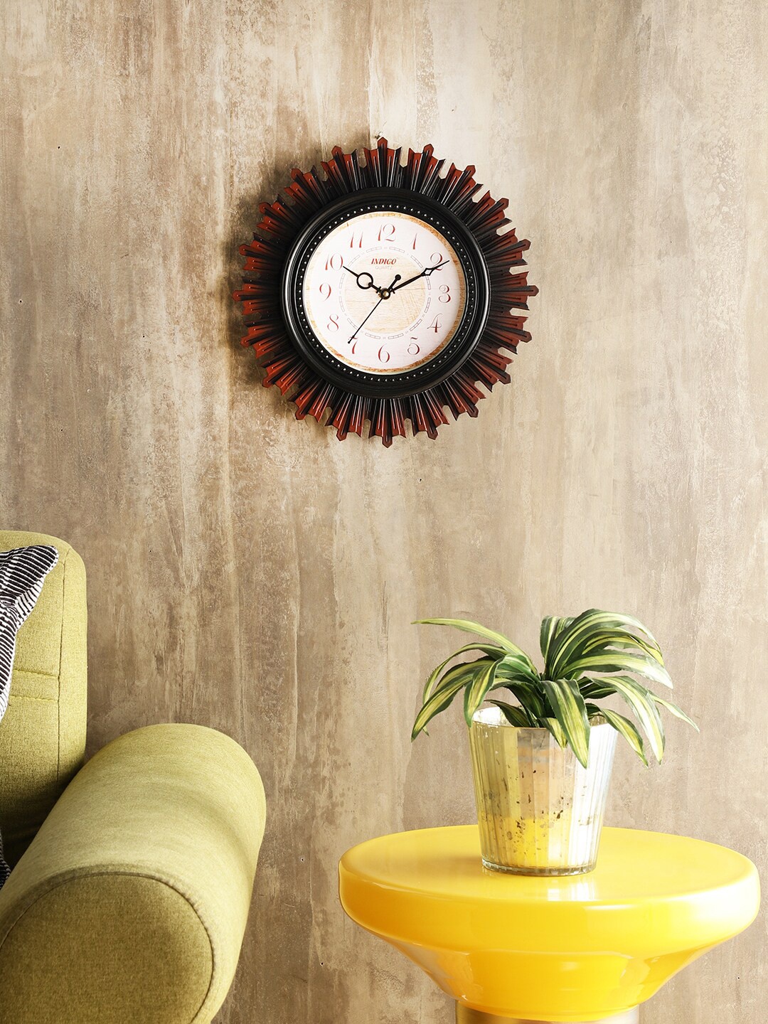 

EXIM DECOR Vintage Wall Clock, Black