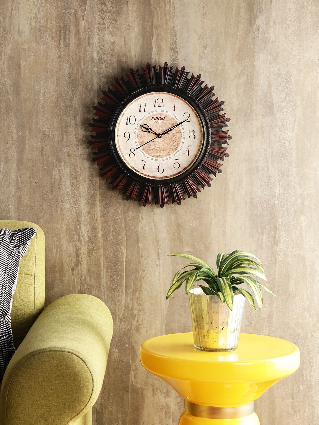 

EXIM DECOR Vintage Wall Clock, Black